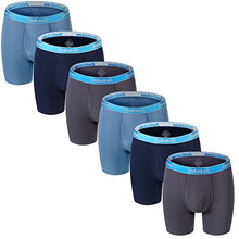 Load image into Gallery viewer, ZONBAILON 3xl Breathable Comfort Men&#39;s Underwear Boxer Briefs (6-Pack-Multi#5, XXXL)
