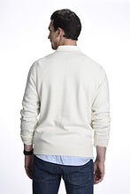 Load image into Gallery viewer, State Cashmere Essential V-Neck Sweater - Long Sleeve Pullover for Men Made with 100% Pure Cashmere Sourced from Inner Mongolia Goats - Soft, Lightweight &amp; Versatile - (Undyed White, Medium)
