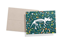 Load image into Gallery viewer, Twigs Paper - Dinosaur Note Card Set - 12 Blank Cards (5.5 x 4.25 Inch) With Envelopes - Great for Kids - Birthdays - Eco Friendly Stationery - Made In USA From Sustainable Materials
