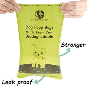 Greener Walker Poop Bags for Dog Waste-540 Bags,Extra Thick Strong 100% Leak Proof Biodegradable Dog Waste Bags (Green)