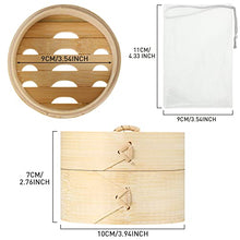Load image into Gallery viewer, Natural Bamboo Soap Bar Holder with Lid Soap Dish Drain Foaming Net Shampoo Container Soaps Bar Box Wood Soap Tray Soap Saver Handmade Soap Case for Bathroom Shower Kitchen (4 Pieces,3.9 Inch)
