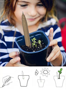 The CREATOR - PLANTABLE Pens One pen reduces 6g of plastic added to the environment Eco Friendly Go Green - Save Earth Give a gift that speaks to the Heart, Pack of (24), Blue