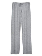 Load image into Gallery viewer, WiWi Mens Bamboo Pajama Pants Soft Sleep Bottoms Lounge Pant Drawstring with Pockets Plus Size Sweatpants S-4X, Heather Grey, X-Large
