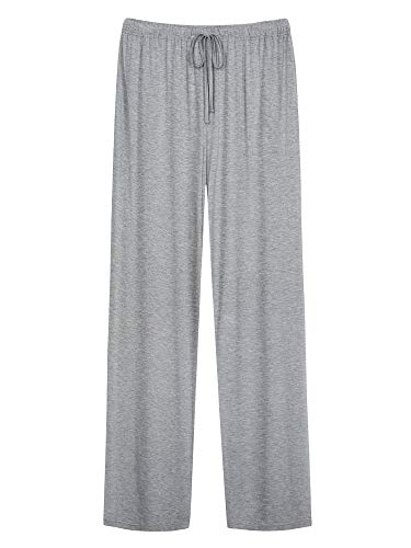 WiWi Mens Bamboo Pajama Pants Soft Sleep Bottoms Lounge Pant