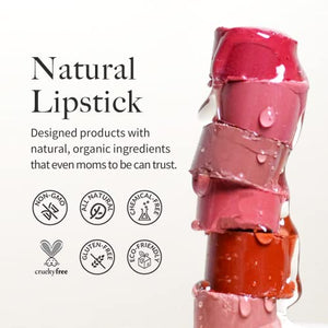YULIP Lipstick - Korean Makeup, Organic, Clean Beauty, Paraben-Free, Natural Lipstick, Fragrance-Free, Moisturizing and Revitalizing Lipstick - Sunset Pink