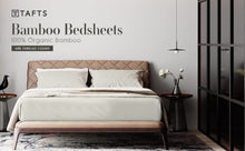 Load image into Gallery viewer, TAFTS Bamboo Sheets Queen Size Bed Sheets 5 Piece Set, Pure 100% Organic Bamboo, 17” Deep Pockets – Luxuriously Soft, Silky Smooth, Cooling, Double Stitched, Lifetime Quality Guarantee (Ivory)

