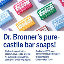 Load image into Gallery viewer, Dr. Bronner&#39;s - Pure-Castile Bar Soap (5 Ounce Variety Gift Pack) Almond, Unscented, Lavender, Peppermint, Citrus, Rose - Made with Organic Oils, For Face, Body and Hair, Gentle and Moisturizing

