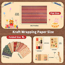 Load image into Gallery viewer, Heelay Eco Friendly Gift Wrapping Paper,Birthday Wrapping Paper, Biodegradable Upgraded Wrapping Paper Set【10 Sheet Wrapping Paper Set 27.55x39.37 】 For Mother&#39;s Day, Father&#39;s Day, Thanksgiving, etc.
