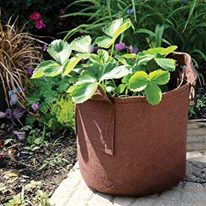Soft POTS (3 Gallon) (5 Pack) Best Aeration Fabric Garden Pots from Maui Mike's. Thicker Hemp Material and Recycled from Plastic Water Bottles. Eco Friendly.