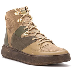 Hybrid Green Label Men's Globetrotter High Top Athletic Casual Tennis Hiking Walking Working Shoes, Sneakers and Boots; Size 9