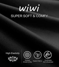 Load image into Gallery viewer, WiWi Women&#39;s Bamboo Lounge Wide Leg Pants Stretchy Casual Bottoms Soft Pajama Pant Plus Size Sleepwear S-4X, Black, Large
