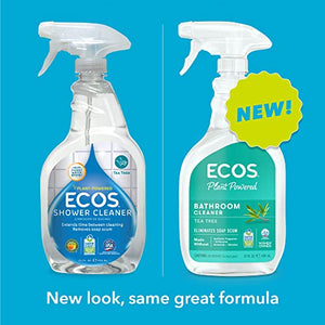 ECOS® Bathroom/Shower Cleaner with Tea Tree Oil, 22oz bottle by Earth Friendly Products ),22 Fl Oz (Pack of 2)