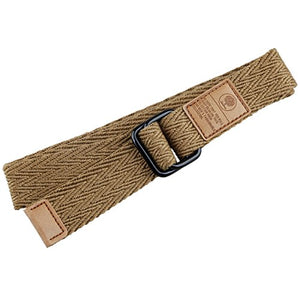 moonsix Canvas Web Belts for Men, Military Style D-ring Buckle Men's Belt, Khaki 2