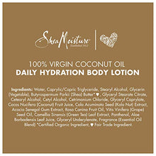Load image into Gallery viewer, SheaMoisture Daily Hydration Body Lotion Moisturizer for All Skin Types, 100% Virgin Coconut Oil &amp; Acacia Senegal, Paraben Free, White, 16 Fl Oz

