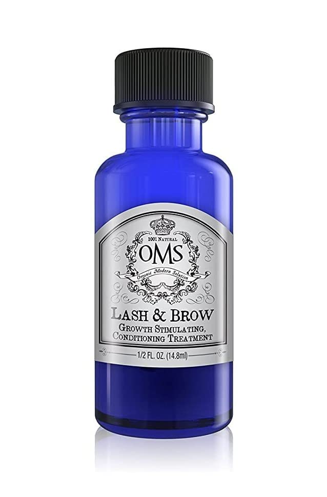 OMS Natural Eyelash Growth Serum & Brow Enhancer | Vegan, Cruelty, Paraben, Talc & Irritation Free Formula | Natural Peptide Booster for Lash & Brows