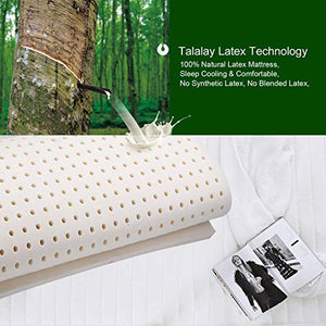 Sunrising Bedding 8” Natural Latex King Mattress, Individually Encased Pocket Coil, Firm, Supportive, Naturally Cooling, Organic Mattress, 120-Night Free Trial, 20-Year Warranty