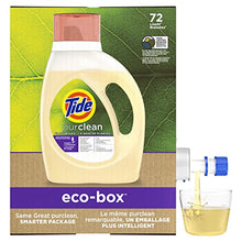 Load image into Gallery viewer, Tide Purclean Plant-Based Epa Safer Choice Natural Laundry Detergent Liquid Soap Eco-Box, Ultra Concentrated High Efficiency (He), 72 Loads
