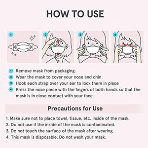 KF94 Disposable Face Safety Mask, Pink 100 Masks, Eco-Friendly Packaging - 5 Masks in 1 Pack, Breathable Mask for Adults – Good Manner