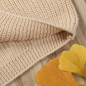 Baby Girl Boy Knit Sweater Blouse Pullover Sweatshirt Warm Crewneck Long Sleeve Tops for Infant Toddler (A-Cream, 3-4T)