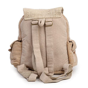 Mini Hemp Backpack Cute Functional - Eco Friendly Unisex Rustic Bag Durable by Freakmandu