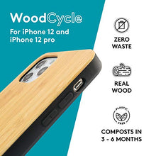 Load image into Gallery viewer, Loam &amp; Lore Wood Phone Case Bamboo Compatible with iPhone 12 and iPhone 12 Pro | Real Bamboo, Eco Friendly, Shockproof, Zero Waste, Protective Wood iPhone 12 Case
