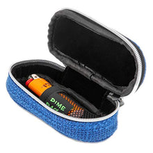 Load image into Gallery viewer, Dime Bags Pod Padded Travel Case with Key Chain Clip | Protective Hemp Pouch with Padded Interior (5 Inch, Midnight)
