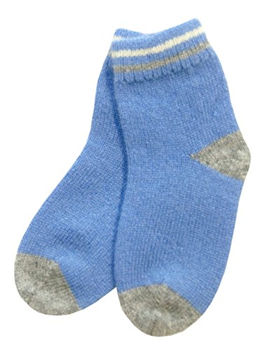 Gia John Cashmere Baby Boy Warm Luxury Soft Socks Cashmere (blue, 18-24M)