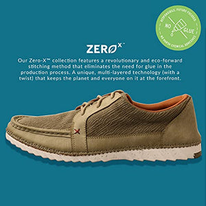 Twisted X Zero-X Men's Sneakers, Eco-Friendly and Casual Men's Fashion Sneakers, Aloe & Aloe, 10.5 M