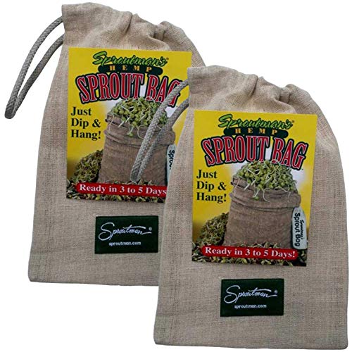 Sproutman SM Sprouter, Hemp Sprout Bag-2 Pack …
