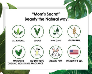 Mom's Secret 100% Natural Eye Shadow, Organic, Vegan, Gluten Free, Cruelty Free, Made in the USA, 2.5 g. (Lavender Dreams M)