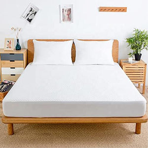 Queen Size Bamboo Waterproof Mattress Protector I (60"x 80") 100% Organic Ultra Soft Breathable Mattress Pad Cover I Hypoallergenic & Noiseless Bed Mattress Cover with Deep Fitted Pocket Up to 15 Inch