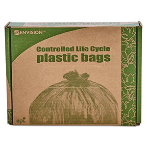 Stout by Envision 30 Gallon Controlled Life Cycle Trash Bags - 60 Bags - 0.8 mil Heavy Duty Eco Friendly Degradable Recycling Garbage Can Liners