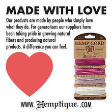 Load image into Gallery viewer, Hemptique Natural Hemp Twine #10 – Made with Love - Eco Friendly - Gardening - Macrame – Home Décor – Plant Hanger - Great for Jewelry Making, Crafts &amp; More – #10~0.5mm (3 Pack)

