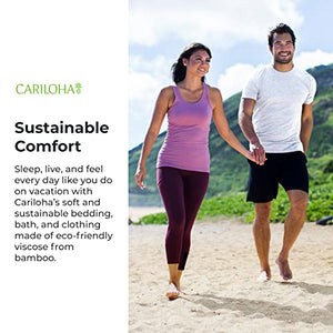 Cariloha Women's Bamboo-Viscose Sleeveless - Moisture Wicking Workout Tank Top for Women - X-Large - Carbon Heather