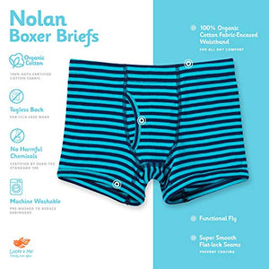 Lucky & Me | Nolan Boy Boxer Brief Underwear | 100% Organic Cotton | 7-Pack