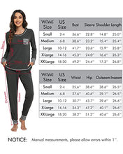 Load image into Gallery viewer, WiWi Bamboo Pajamas Set for Women Long Sleeve Sleepwear Soft Loungewear Pjs Jogger Pants with Pockets S-XXL, Charcoal Heather, Medium

