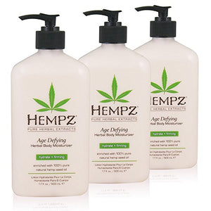 Hempz Age Defying Herbal Body Moisturizer 17 Oz Pack Of 3, 17 Oz