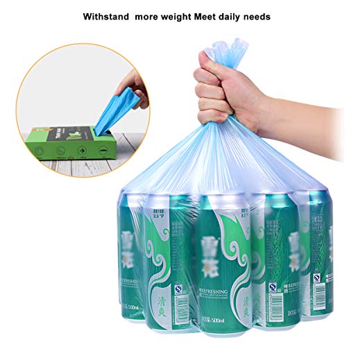 Tall High-Density Drawstring Can Liner Trash Bags - 100pc x 2pack