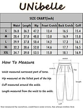 Load image into Gallery viewer, UNibelle Women&#39;s Casual Linen Harem Pants Elastic Waist Drawstring Cropped Pants
