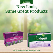 Load image into Gallery viewer, Biokleen Laundry Dryer Sheets - 160 Sheets - Fabric Softener, Eco-Friendly, Plant-Based, No Artificial Fragrance, Colors or Preservatives, Lavender
