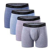 Load image into Gallery viewer, Men&#39;s Underwear Bamboo Viscose Long Section Mens Boxer Briefs Soft Comfortable(4 Pack)(XXL)
