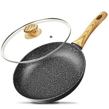 Load image into Gallery viewer, MICHELANGELO 10 Inch Frying Pan with Lid, Nonstick Frying Pan with Lid, Frying Pan with 100% APEO &amp; PFOA-Free Stone-Derived Non-Stick Coating, Nonstick Granite Skillets, Induction Compatible
