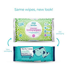 Load image into Gallery viewer, Mum &amp; You Biodegradable Compostable Vegan Registered Plastic Free Baby Wet Wipes with Recyclable Packaging, Pack of 6, (56 ct) 99.4% Water, 0% Plastic, Hypoallergenic &amp; Dermatologically Tested

