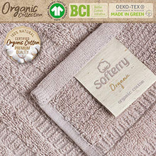 Load image into Gallery viewer, Softerry Pure Organic Cotton Bath Towel Set - 100% Soft Cotton - Extra Absorbent and Durable - 500 GSM Quick Dry - Luxury Hotel &amp; Spa Quality - Fade Resistant - Eco Friendly (Pale Rose, Set of 6)

