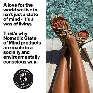 Nomadic State of Mind Moksha Sandal - Handmade Rope Shoes – Machine Washable – Comfortable & Lightweight – Vegan Friendly – For Women & Men (numeric_14)
